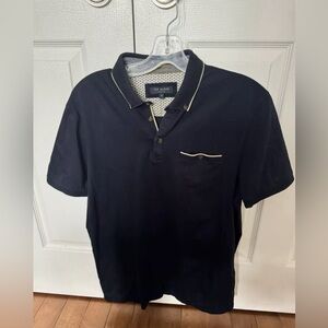Ted Baker Mens Polo shirt Navy Blue size 4